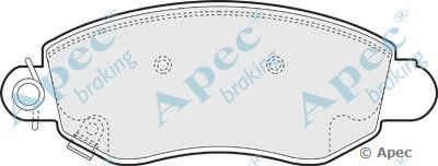 APEC BRAKING pad1167 -  Комплект тормозных колодок, дисковый тормоз